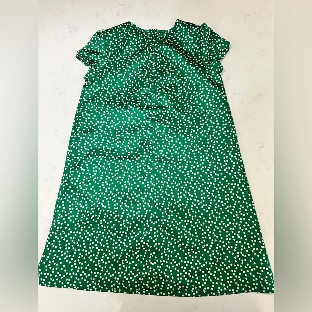 Carter's Emerald Dress with White Dots